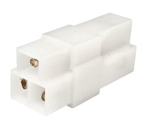 Caja conexión 3 vías T-polarizada, 3 Faston hembra + 3 Faston macho