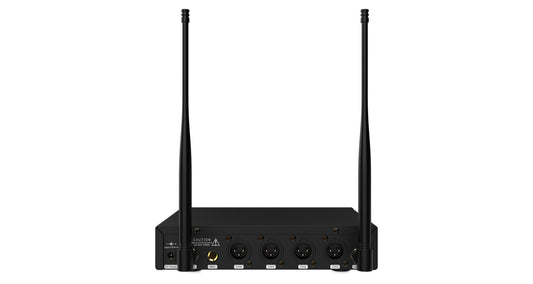 Audibax AWM 401 Sistema Inalámbrico Micrófono de Mano de 4 Canales UHF