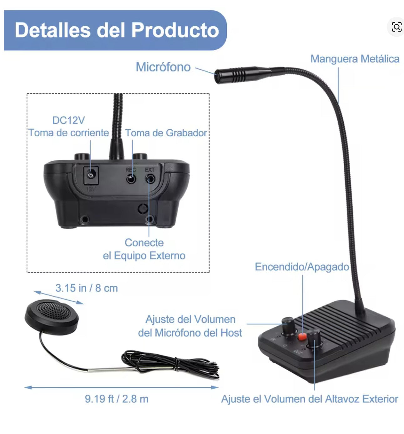 INTERCOMIUNICADOR DE VENTANILLA GM20