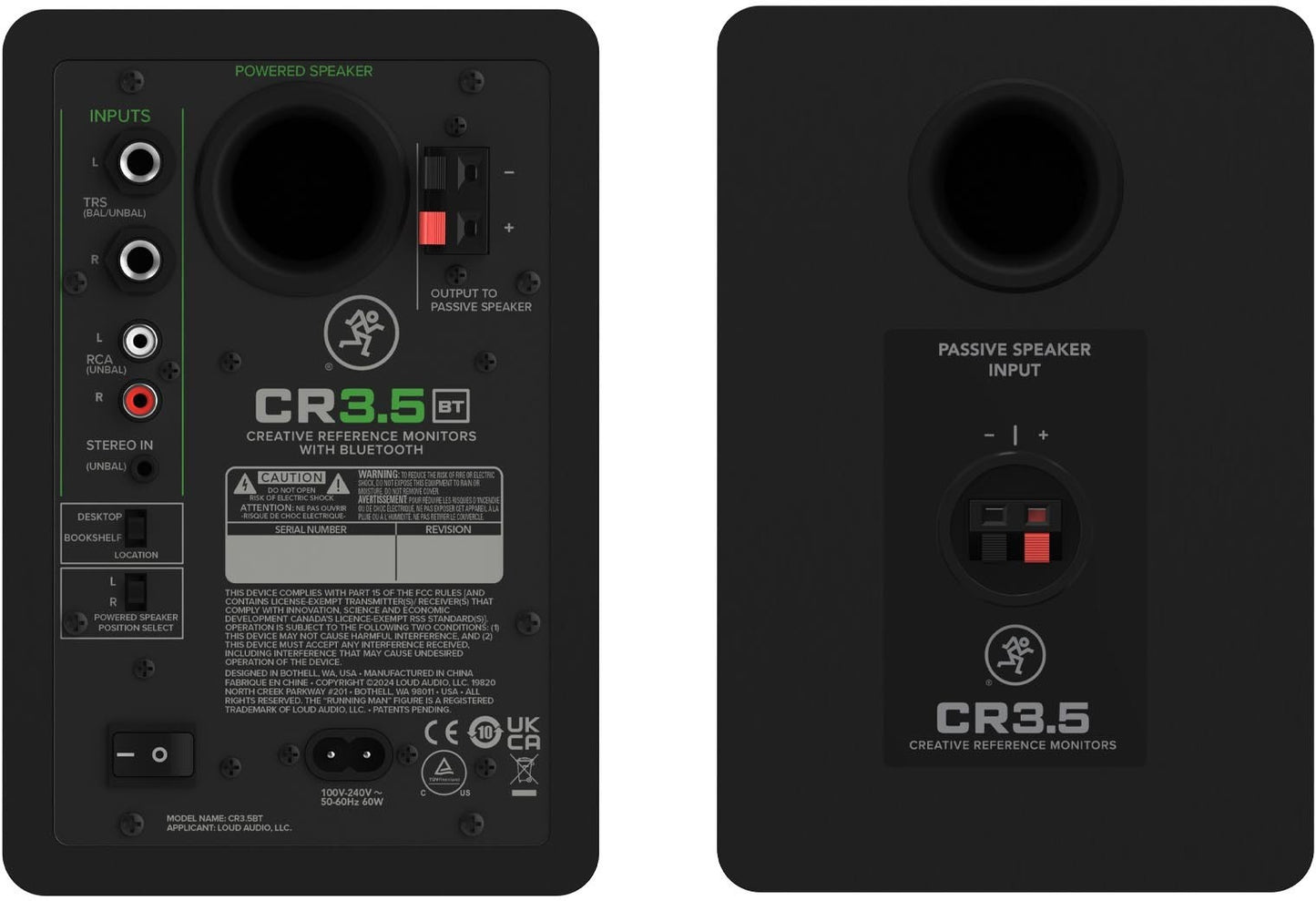 CR3.5BT Pareja de monitores de 3.5" con Bluetooth
