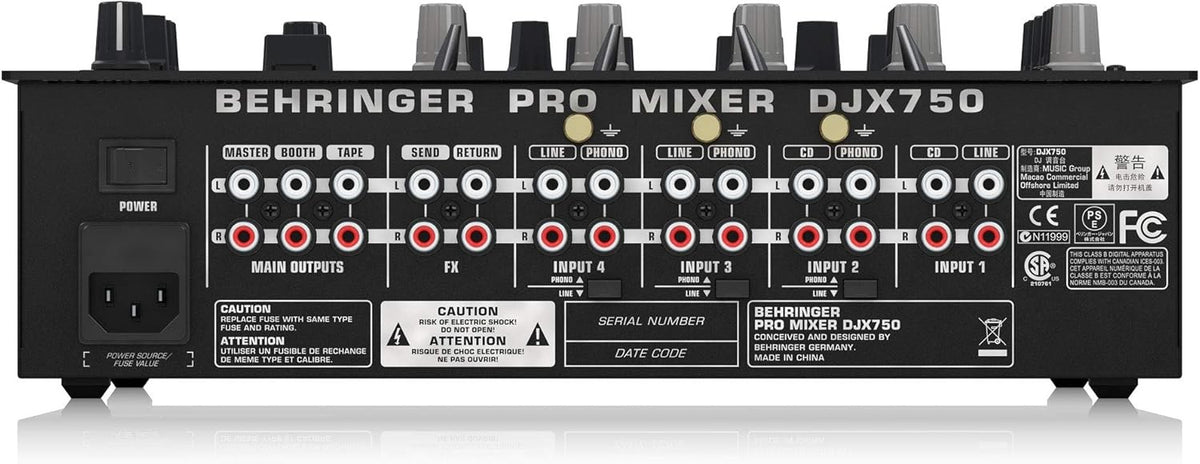 Behringer PRO MIXER DJX750 Mezclador de DJ