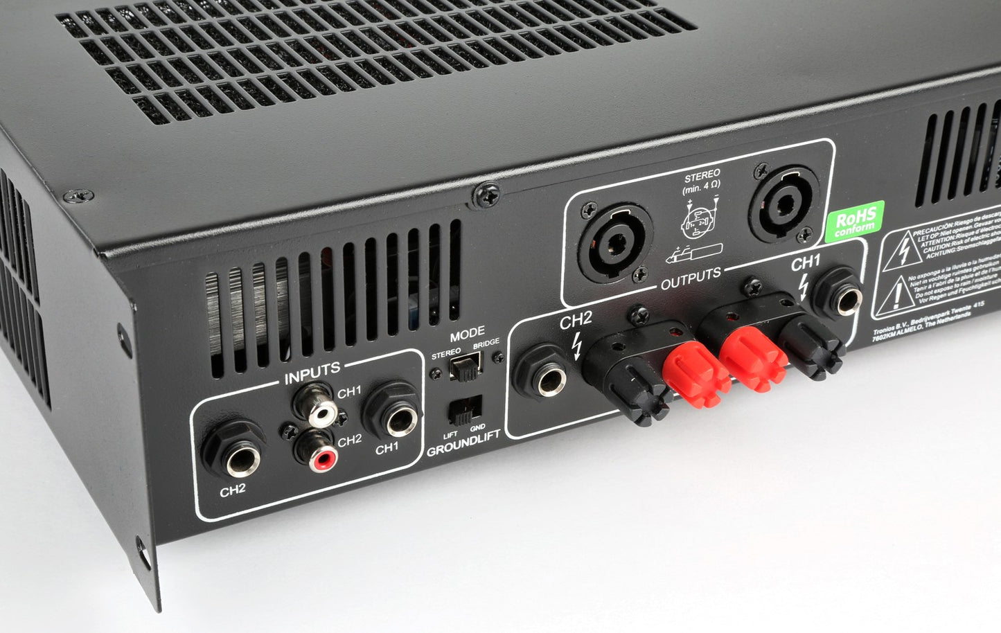 Vonyx VXA-1500 Amplificador PA Estéreo 2x750W Rack 19"