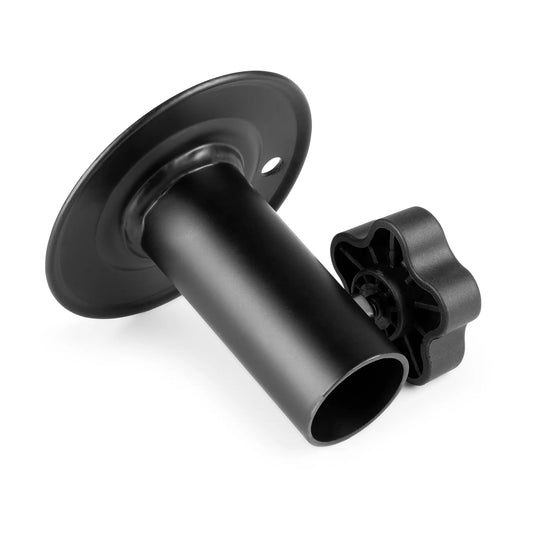 Adaptador beamZ LSQ35 montado en un poste de soporte de altavoz