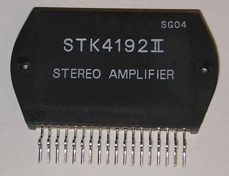 STK4192-II Circuito Integrado Amplificador de Potencia 50+50W 18 Pines