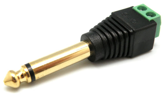 Conector Jack Mono 6,3mm con Terminales a Tornillo | EUROCONNEX