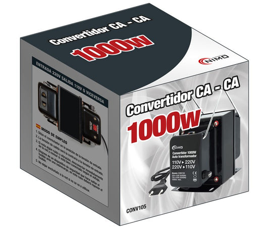 Auto transformador 110V - 220Vca, 1000W
