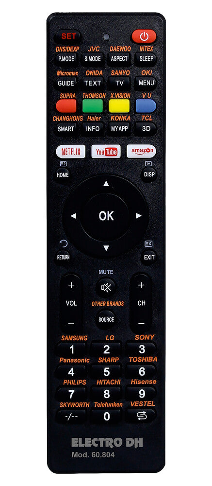 Mando a Distancia TV Multimarca Universal Pre-programado