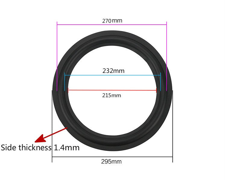 Suspensión 12'' Goma para altavoces