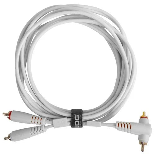 UDG Gear U97005WH Set Cables RCA Recto a RCA Acodado Blanco