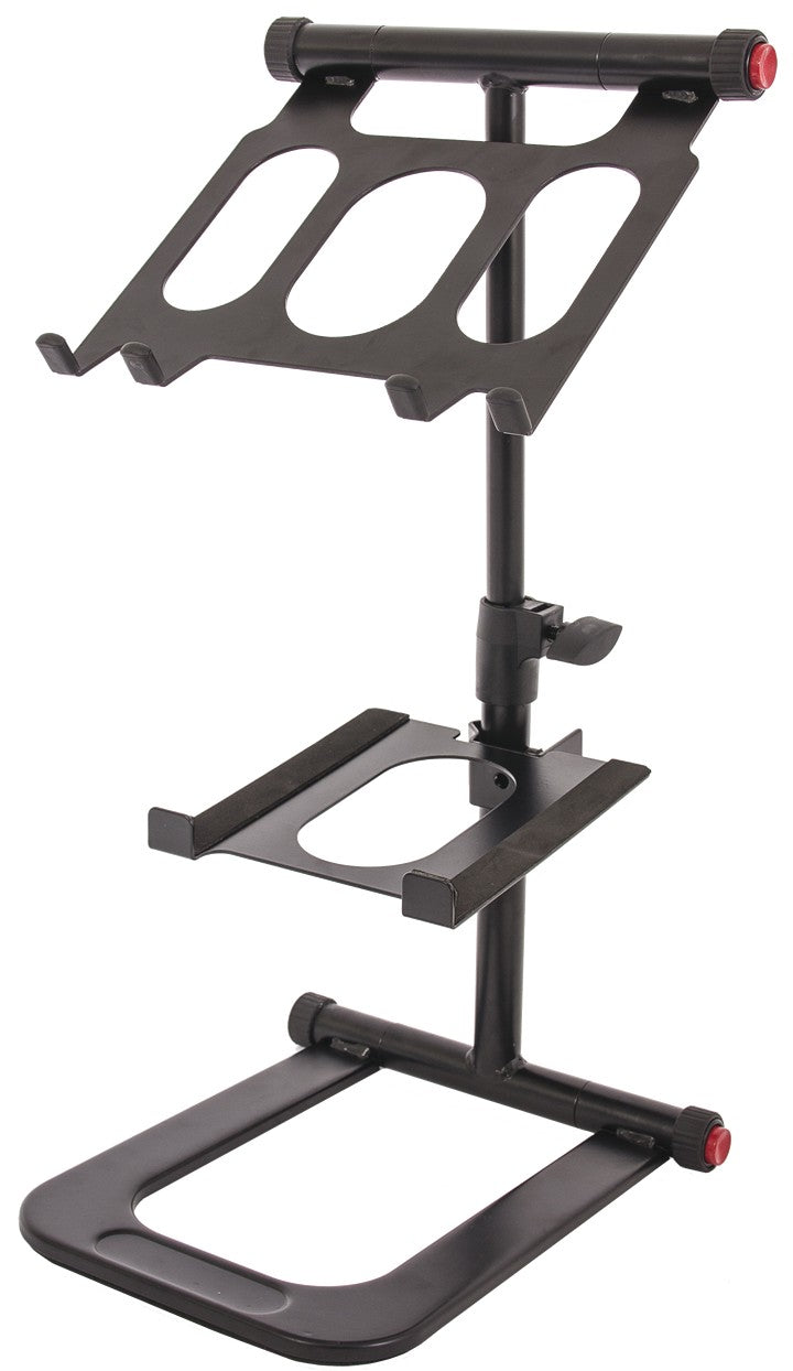 DOBLE SOPORTE PARA PC PORTATIL Y MONITOR, PARA RACK DJ