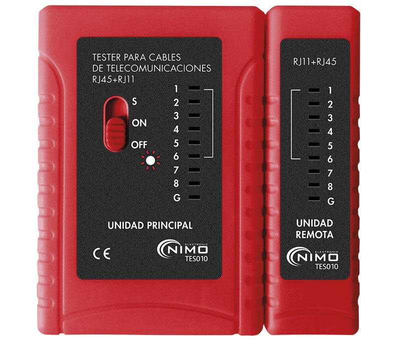 Comprobador cables de red UTP TES010