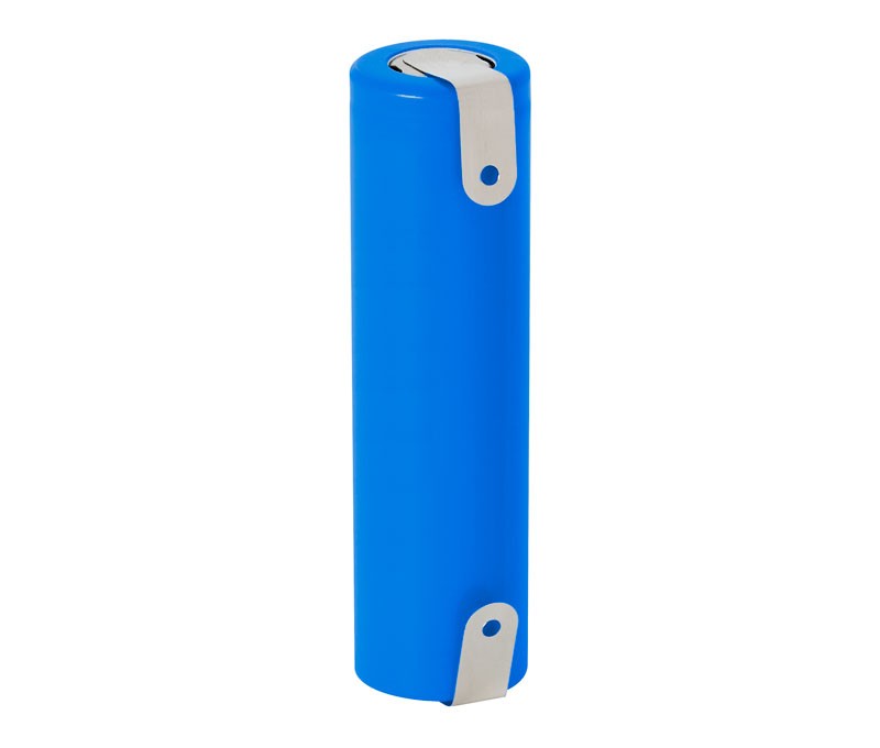18650 Bateria recargable con terminales