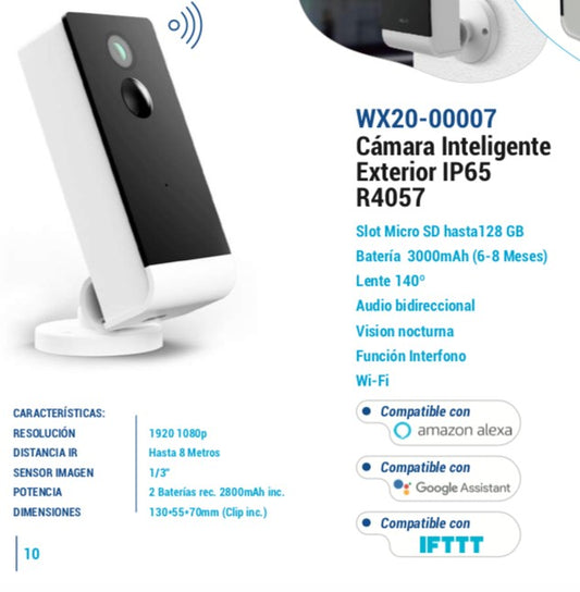 CAMARA EXTERIOR INTELIGENTE WOOX R4057