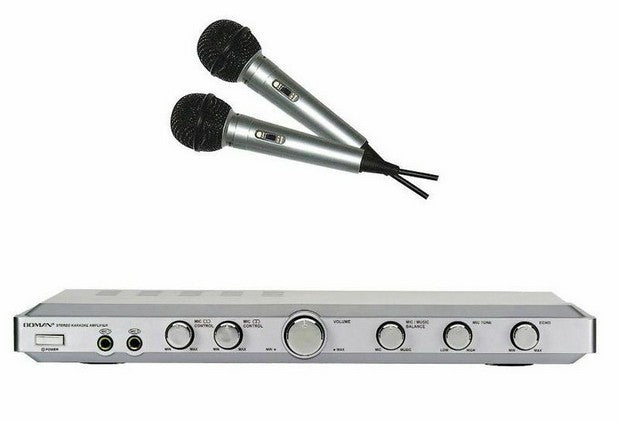 Amplificador Mezclador karaoke estéreo.