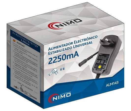 ALIMENTADOR REGULABLE MANUAL 3..12VCC/27W