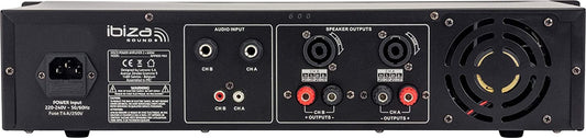 Ibiza Sound AMP800 MkII Etapa de potencia 2 x 600W @ 8 Ohm