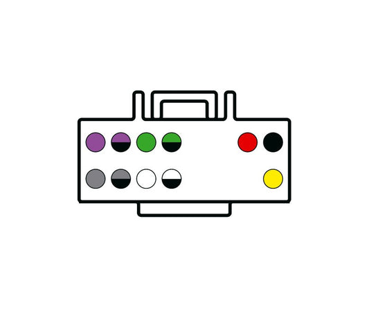 CONECTOR ISO HEMBRA PARA PANASONIC AUTORADIO