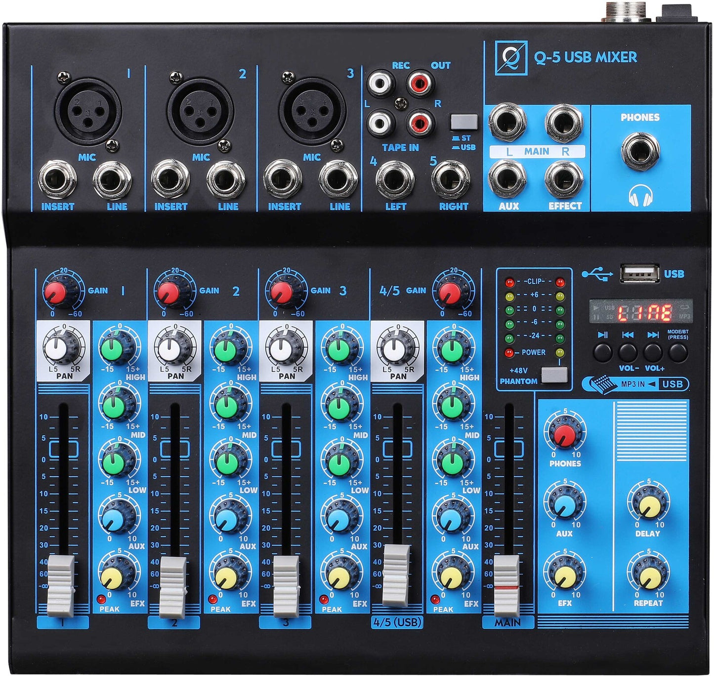 Mesa de Mezcla Q5 USB MK2