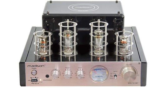 Amplificador estereo de valvulas 2 x 25W RMS con Bluetooth