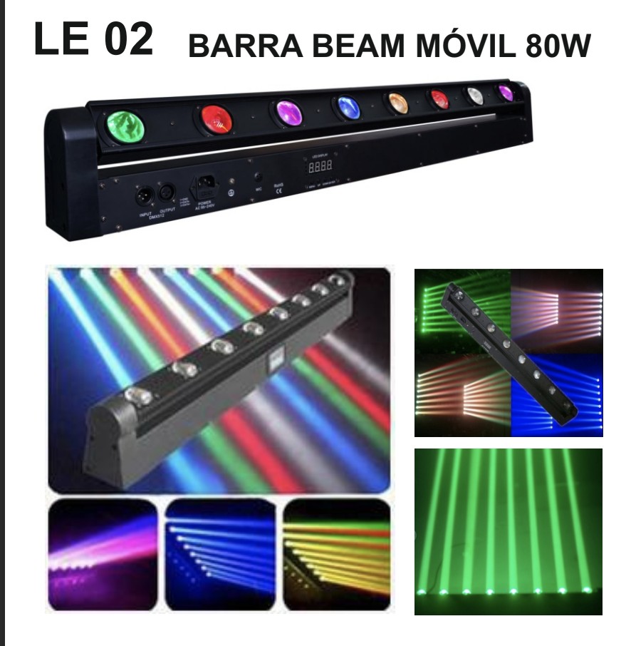 LE 02 BARRA BEAM MÓVIL 80W