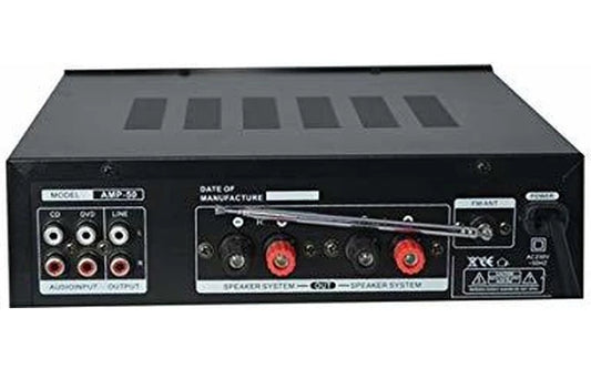 Acoustic Control AMP 50 | Amplificador Hi-Fi Estéreo 25W MP3 FM Karaoke