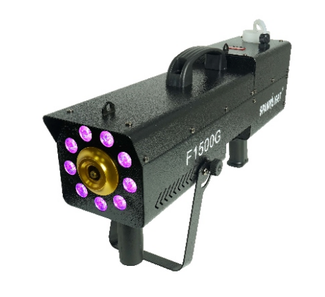 F1500G Máquina de Humo 1500W Portátil Tipo Pistola