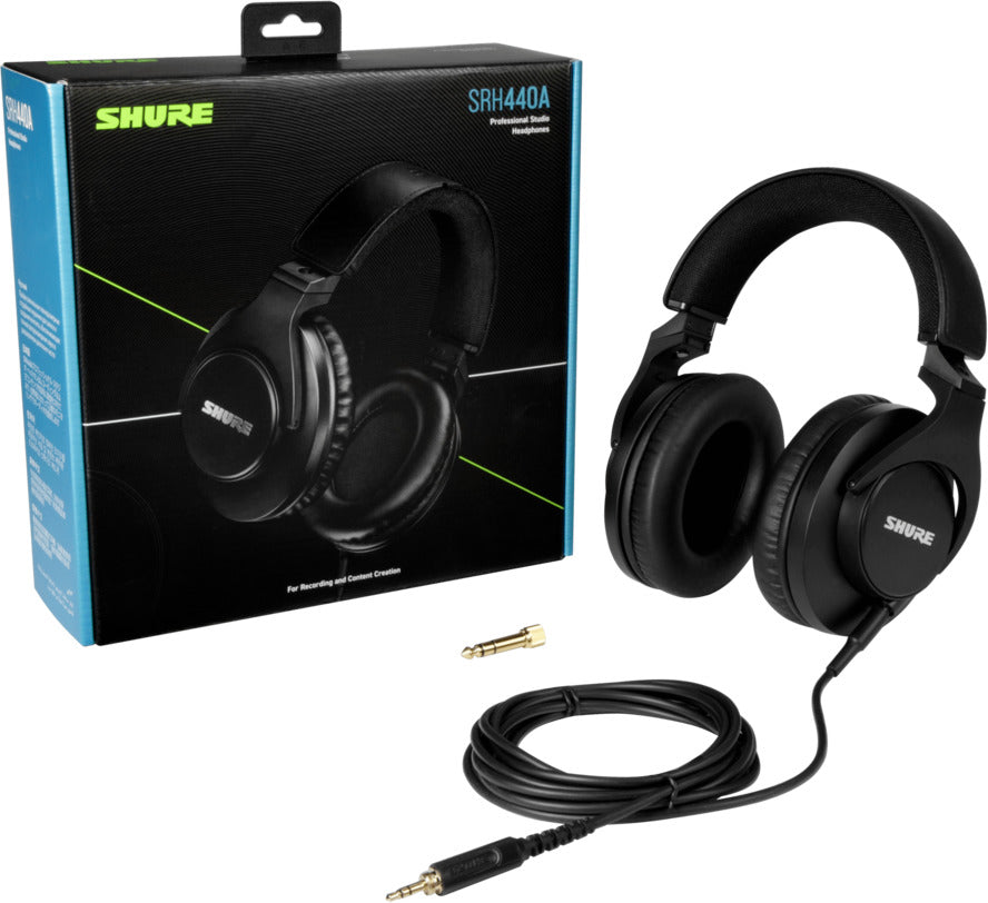 Shure SRH440A — Auriculares Cerrados Profesionales para Estudio