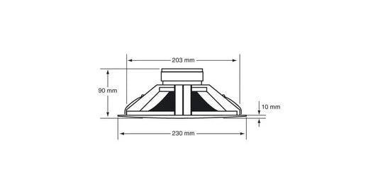Audiophony CHP606 | Altavoz de Techo 6" 6W 100V para Empotrar
