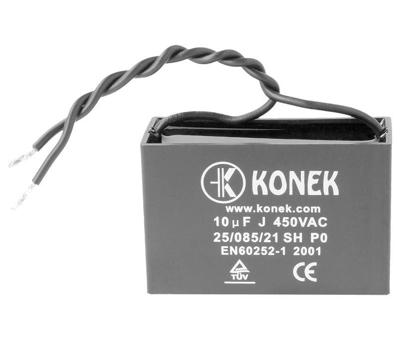 KONEK CMV10MF Condensador de Arranque y Marcha 10 µF 450V | Motor con Cables