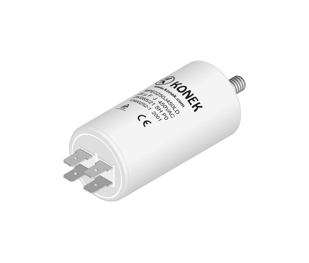 Condensador de Arranque y Marcha CPM25MF 25 µF 450V AC | Motor Monofásico