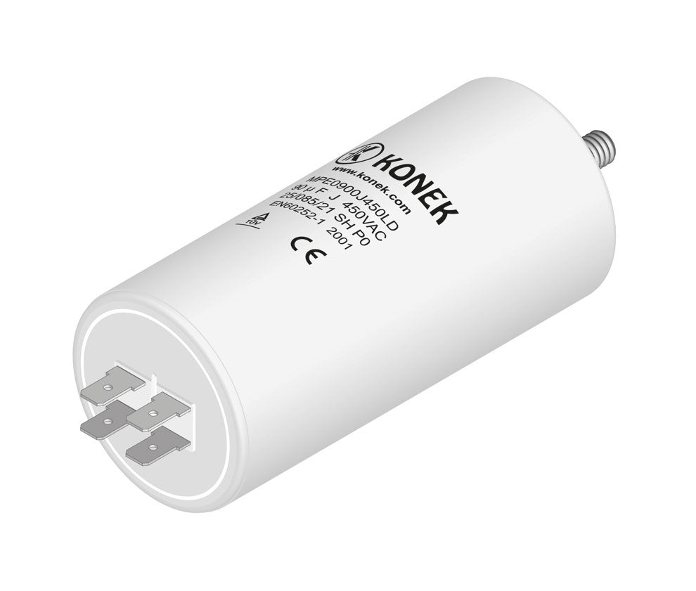 Konex CPM90MF | Condensador de Arranque y Marcha de Motor 90 µF 450V