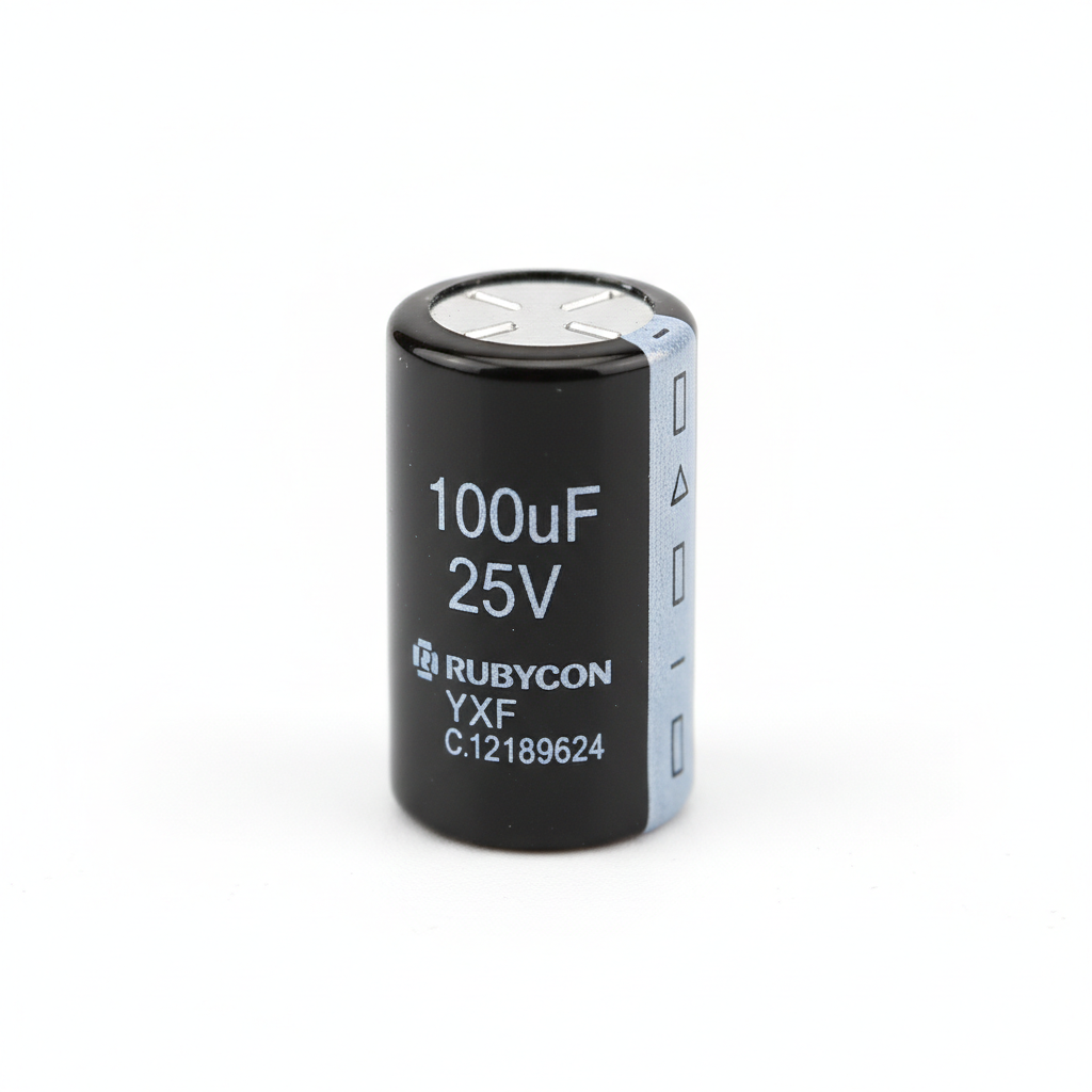 Condensador Electrolítico 100uF 25V 8x12mm