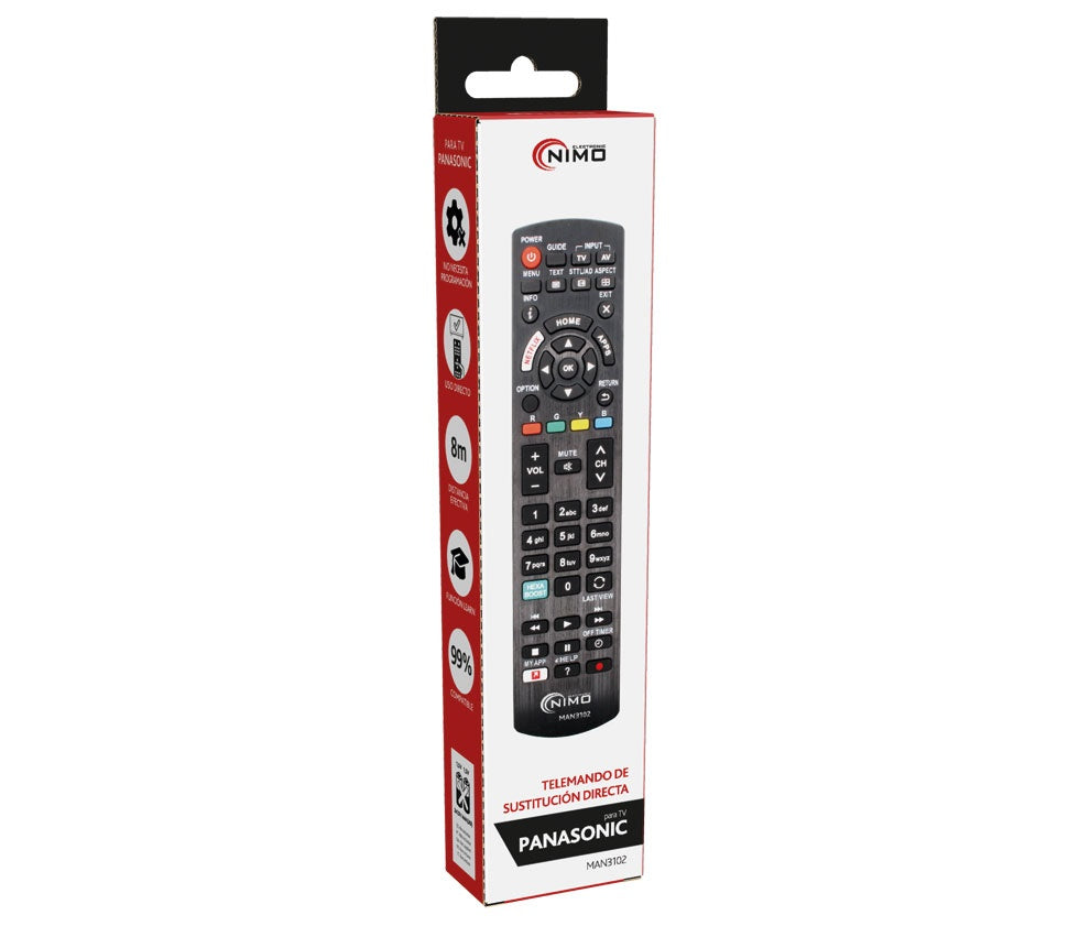 NIMO MAN3102 — Telemando Universal para TV Panasonic