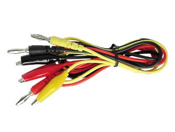 TLM3 Juego de Cables de Prueba Banana 4 mm a Pinzas Cocodrilo 90 cm