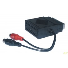 ADAPTADOR EURO MACHO/HEM/ 2 RCA