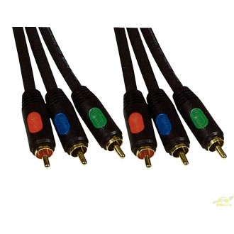 Cable de video 3RCA/3RCA YUV-RVB