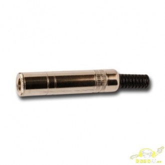 CONECTOR METALICO JACK HEMBRA AEREO 6,3mm STEREO