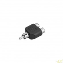 Adaptador Rca Macho a Dos Rca Hembra