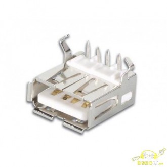 Conector USB hembra para soldar