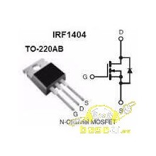 IRF1404 TO220 Circuito integrado IRF1404PBT