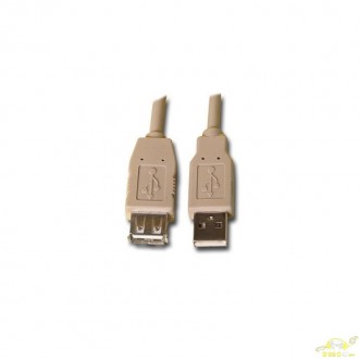 CONEXION USB MACHO A USB HEMBRA 1,8m.