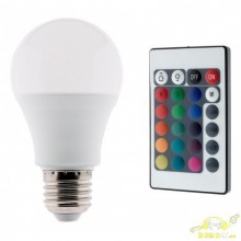 Bombilla Led 5 W RGB Mando A Distancia AQ60A