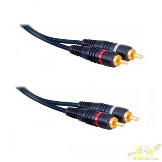 CONEXION HQ 2 RCA MACHO A 2 RCA MACHO 5m OFC