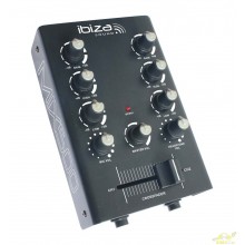 Ibiza Sound MIX 500 Mesa de mezclas 2 canales y microfono