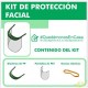Kit pantalla de protección facial contra salpicaduras