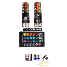 LED T10RGB W5W + Control remoto, 12Chips