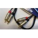 1M Cable RCA a RCA MACHO Metalicos cable flexible