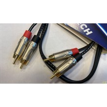 1M Cable RCA a RCA MACHO Metalicos cable flexible