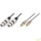 2M Cable 2 XLR hembra a 2 RCA macho de 2 metros.