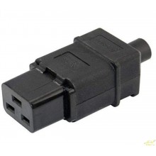 Conector alimentacion C19 Hembra Negro 16 A